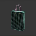 Stylish Reusable Black Shopping Bag With Two Handles For Daily Use