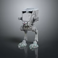 Mechanical Armored Walker Robot With Reinforced Legs And Joint Mechanisms