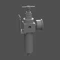 Mechanical Industrial Valve Device With Top Adjustment Knob And Side Pipe Connection