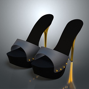 High Heels Stiletto Shoes Stiletto Heels Thick Heel Shoes Thick Heel Shoes High Heel Shoes Fashion High Heel Shoes 3d model