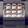 Modern Display Cabinet Cake Display Cabinet 3d model
