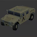 Military Style Sandy Colored Functional Vehicle With Off Road Design And Large Tires