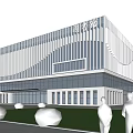 Modern Library Campus Book Center 3d model