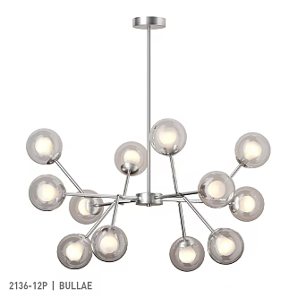Modern chandelier collectible bullae 3d model