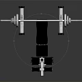 Home Gym Barbell Bench Press Sports Equipment with Stable Frame and Weight Plates