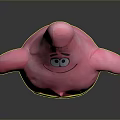 Patrick Star Plush Toy With Pink Color Big Eyes And Green Yellow Shorts