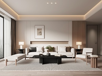 New Chinese Living Room 3d model