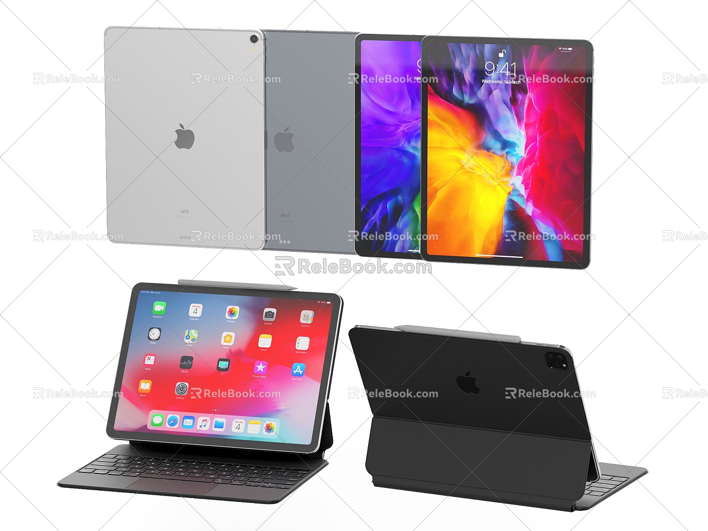 iPad Tablet Laptop 3d model