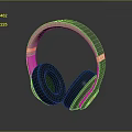 Modern Over Ear Headphones Electronic Device With Gray Gold Design And Comfortable Earpads