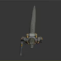Mechanical Crocodile Character With Sci Fi Armor And Large Gun