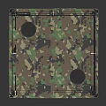 Practical Camouflage Folding Table with Sturdy Metal Frame and Portable Design for Home Use