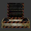 Elegant Striped Stackable Home Storage Boxes With Layered Structure And Decorative Design