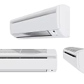 Modern White Air Conditioning Fan With Wall Mounted Design And Home Use