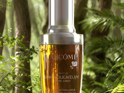 Lancome Cosmetic Product In Natural Forest Scene 3d model