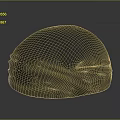 Textured Gray Beanie With Dome Shape And Wrinkled Bottom For Daily Casual Wear