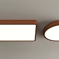 New Chinese-style Walnut Ceiling Lamp 3d model