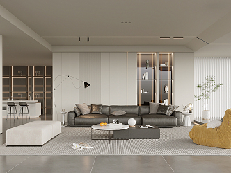 modern living room home living room 3d model