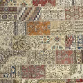 Stylish Square Rugs Featuring Various Patterns and Classic Colors for Home Decor 3d model