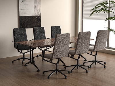 Modern Conference Table Modern Conference Table and Chair Combination Meeting Room 3d model