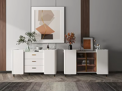 Light Luxury Sideboard 3d model