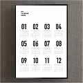 2019 Calendar With Clear Monthly Dates And Minimalist Wall Layout