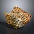 Natural Wood Stone Material With Porous Textured Surface And Earthy Tones