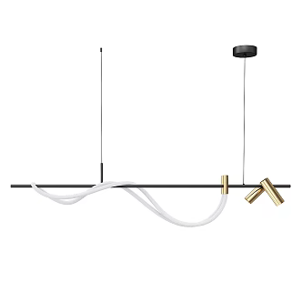 Modern minimalist chandelier 3d model