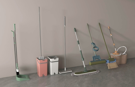 Modern Mop 3d model