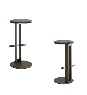 Modern Bar Stool Bar Chair High Stool 3d model