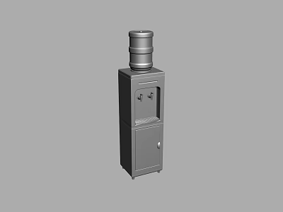 Standing Water Dispenser With Top Bottle And Storage Cabinet For Home Daily Use 3d model
