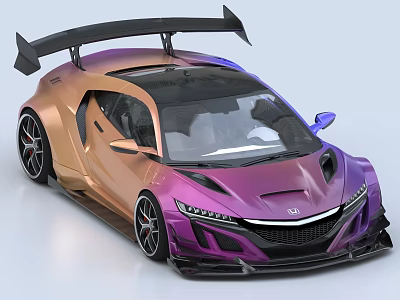 Car sports car supercar racing concept car 3d model Car sports car supercar racing concept car 3d model