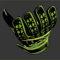 Adidas Goalkeeper Gloves With Yellow And Black Grip Pattern And Wrist Support Design
