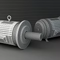 Industrial Equipment Blue Electric Motors With Fan And Shaft For Industrial Use