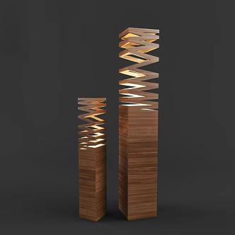 Alien floor lamp 3d model