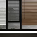 Various Colored Window Blinds In White Gray And Brown Tones For Home Use