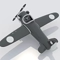 Electric Toy Airplane With Cartoon Smile Face Design And Propeller Wheels