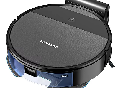 Samsung MAX Robotic Vacuum Cleaner With Modern Black Design And Smart Cleaning Features 3d model
