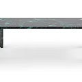 Modern Square Green Marble Table With Sleek Legs And Smooth Surface 3d model