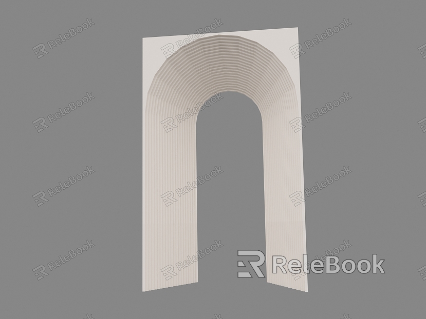 Modern arch gate hole model