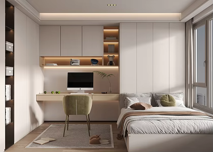 Modern Tatami Bedroom Tatami 3d model