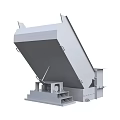 Heavy Duty Industrial Equipment With Inclined Metal Structure For Material Handling