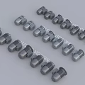 High Quality Grey Hardware Tools Components Neatly Arranged for Industrial Use