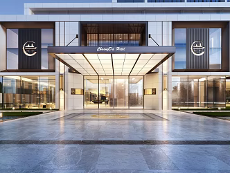 Modern Hotel Architecture Hotel 3d model