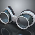 Vintage Metal And Leather Binoculars With Classic Design For Daily Use