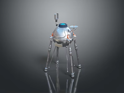 Robot Spider Robot Mecha Spider Science Fiction Spider Mechanical Spider Battery Spider Tower Defense 3d model