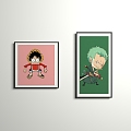 Hanging picture animation cartoon 3d model