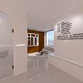 Luxury Beauty Hair Salon Modern Interior With Elegant Reception Counter And Mirror Design