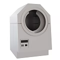 White Commercial Equipment With Circular Opening And Integrated Control Panel For Industrial Use