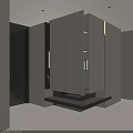 Modern Shoe Cabinet With Minimalist White Design And Open Storage Shelves