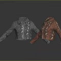 Stylish Gray And Brown Jackets With White Patterns Casual Outerwear Design